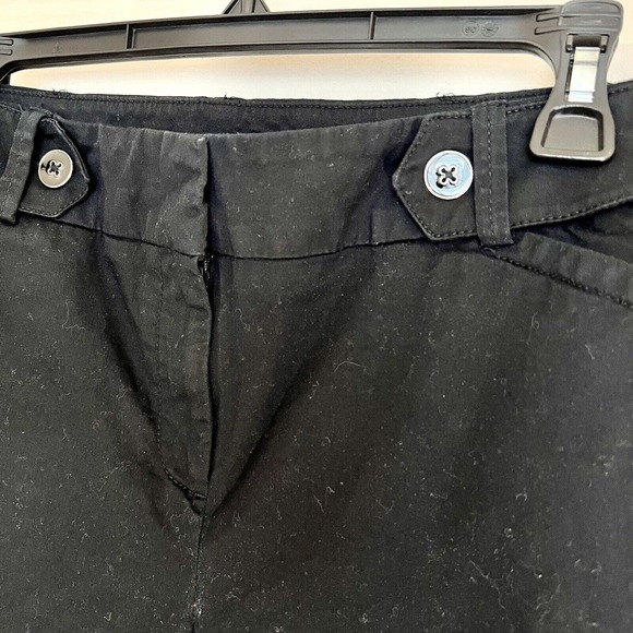 New York&Co 7th Ave Sz 10 Solid Black Slim Leg Capri Career Work Uniform Pants - Picture 4 of 12